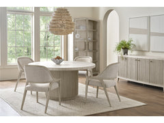 Carmen White Oak Round Dining Table - Ornate Home
