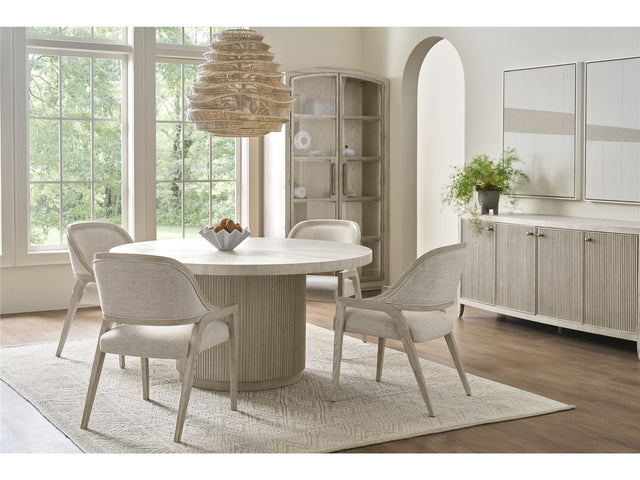 Carmen White Oak Round Dining Table - Ornate Home