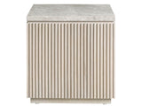 Carmen White Oak/Stone Side Table - Ornate Home