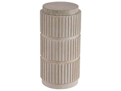 Carmen White Oak/Stone Spot Table - Ornate Home