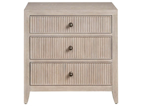 Carmen White Oak Three Drawer Nightstand - Ornate Home