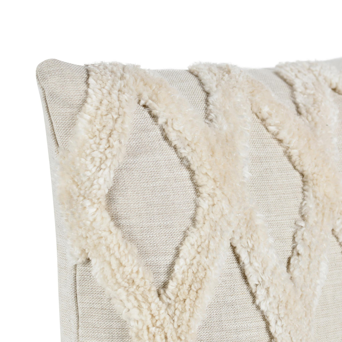 Caro Ivory 14"x20" Throw Pillow (Set of 2)