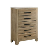 Caro Natural 5-Piece Full Bedroom Set