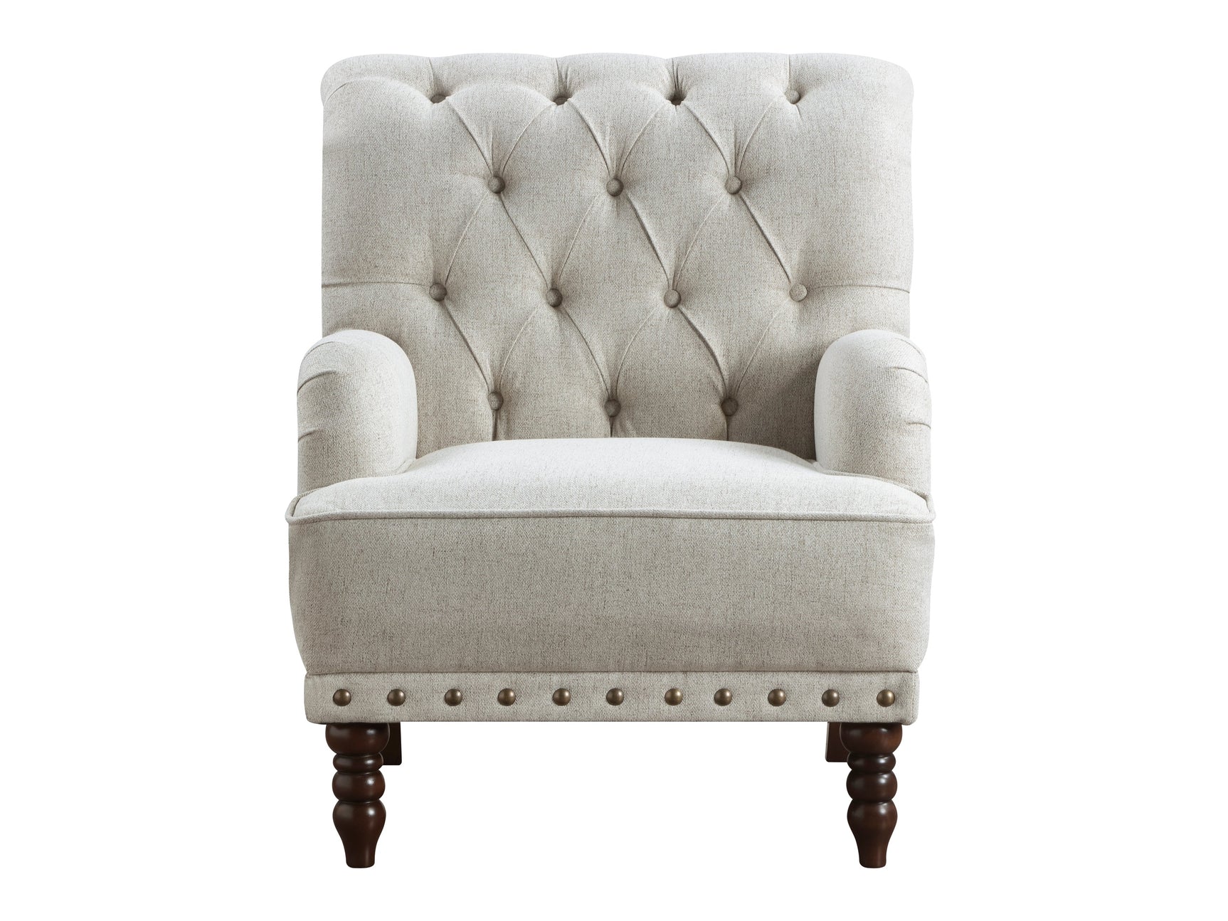Carol Beige Accent Chair - Ornate Home