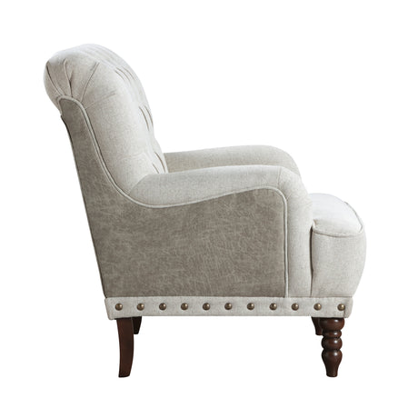 Carol Beige Accent Chair - Ornate Home