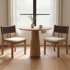 Carol Deep Brown Dining Leather Chair (Set of 2) - Ornate Home