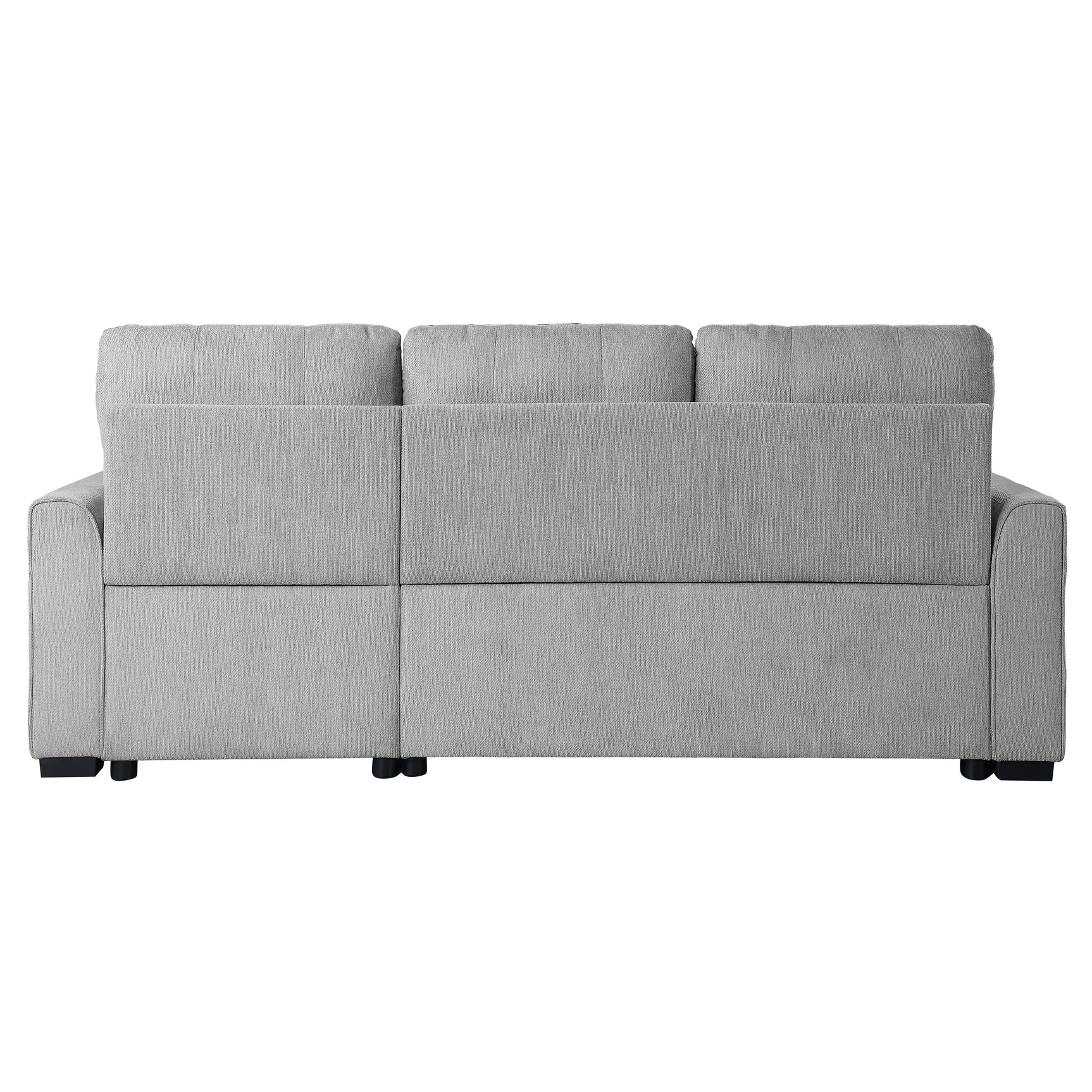 Carolina Gray 2-Piece Reversible Sectional Pull-Out Bed - Ornate Home