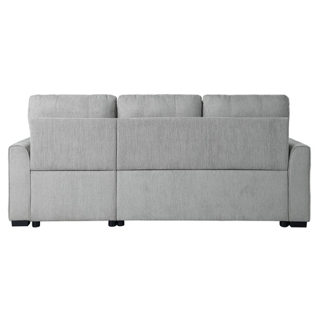 Carolina Gray 2-Piece Reversible Sectional Pull-Out Bed - Ornate Home