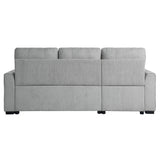 Carolina Gray 2-Piece Reversible Sectional Pull-Out Bed - Ornate Home