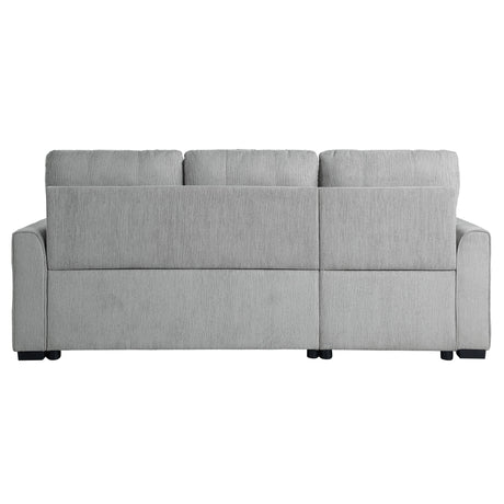 Carolina Gray 2-Piece Reversible Sectional Pull-Out Bed - Ornate Home