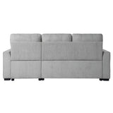 Carolina Gray 2-Piece Reversible Sectional Pull-Out Bed - Ornate Home