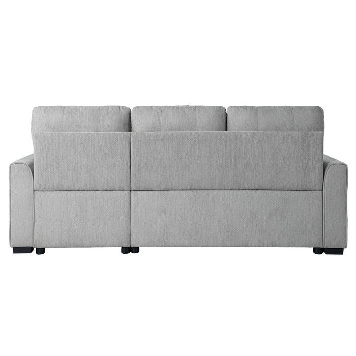 Carolina Gray 2-Piece Reversible Sectional Pull-Out Bed - Ornate Home