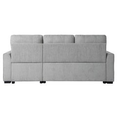 Carolina Gray 2-Piece Reversible Sectional Pull-Out Bed - Ornate Home