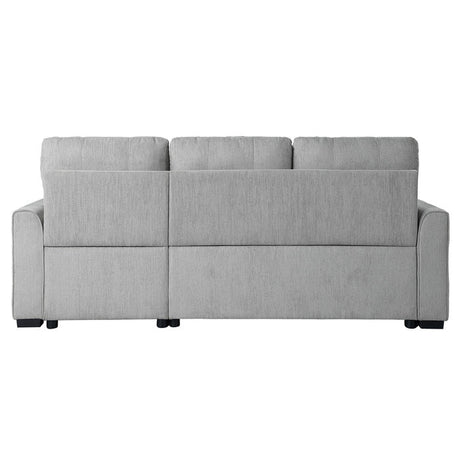 Carolina Gray 2-Piece Reversible Sectional Pull-Out Bed - Ornate Home