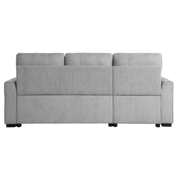 Carolina Gray 2-Piece Reversible Sectional Pull-Out Bed - Ornate Home