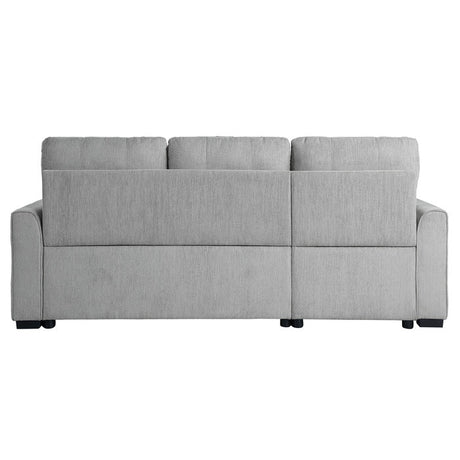 Carolina Gray 2-Piece Reversible Sectional Pull-Out Bed - Ornate Home