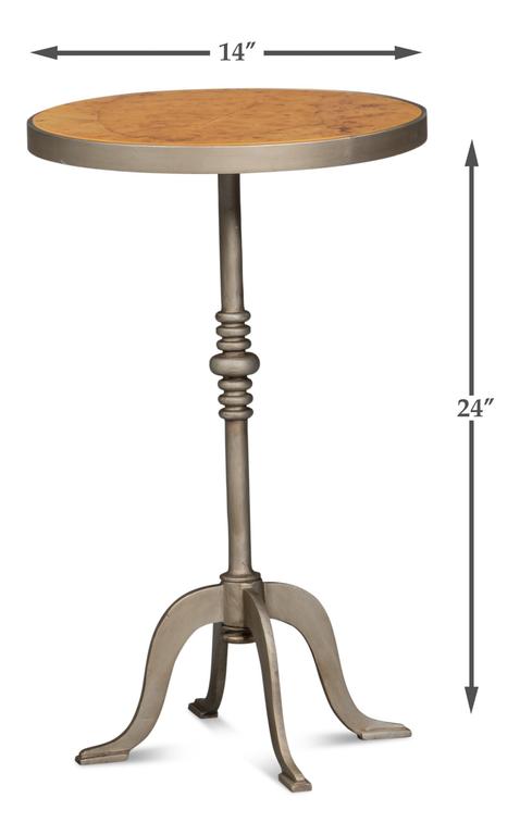 Carolina Leaf Brown Side Table - Ornate Home