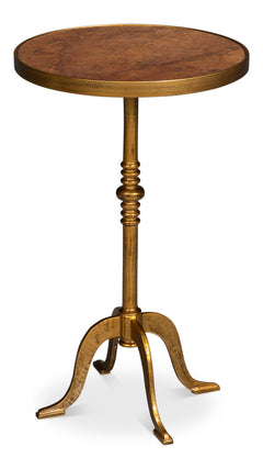 Carolina Leaf Gold Side Table - Ornate Home
