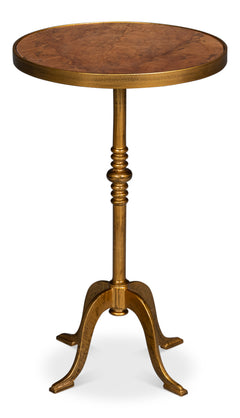 Carolina Leaf Gold Side Table - Ornate Home