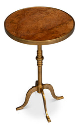 Carolina Leaf Gold Side Table - Ornate Home