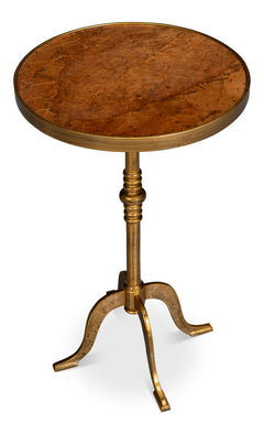 Carolina Leaf Gold Side Table - Ornate Home