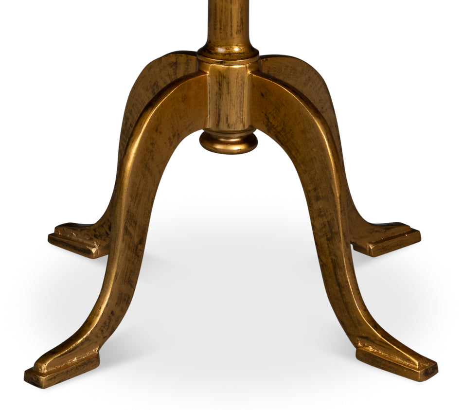 Carolina Leaf Gold Side Table - Ornate Home