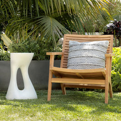 Carolina White Outdoor Side Table - Ornate Home