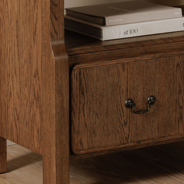 Caroline Warm Brown Bookcase - Ornate Home
