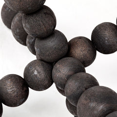 Carollan Black Large Geometric Wood Ball Jack - Ornate Home
