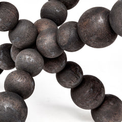 Carollan Black Large Geometric Wood Ball Jack - Ornate Home