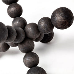 Carollan Black Small Geometric Wood Ball Jack - Ornate Home