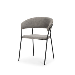 Carolyn Gray Contoured Back Dining Side Chair (Set of 2) - Ornate Home
