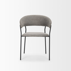 Carolyn Gray Contoured Back Dining Side Chair (Set of 2) - Ornate Home