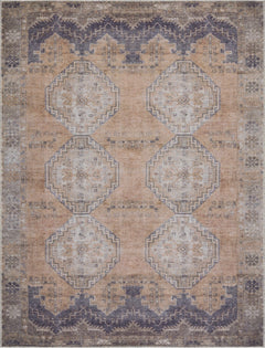 Carrabelle Peach Washable Area Rug - Clearance - Ornate Home