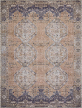 Carrabelle Peach Washable Area Rug - Clearance - Ornate Home
