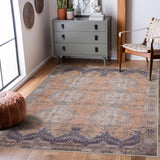 Carrabelle Peach Washable Area Rug - Clearance - Ornate Home