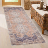 Carrabelle Peach Washable Area Rug - Clearance - Ornate Home