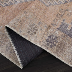 Carrabelle Peach Washable Area Rug - Clearance - Ornate Home