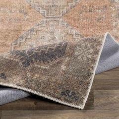 Carrabelle Peach Washable Area Rug - Clearance - Ornate Home