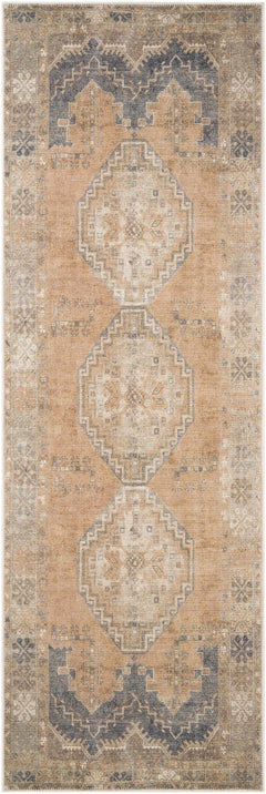 Carrabelle Peach Washable Area Rug - Clearance - Ornate Home