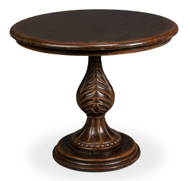 Carraway Brown Round Side Table - Ornate Home