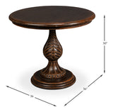 Carraway Brown Round Side Table - Ornate Home