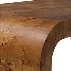 Carraway Woodtone Burl Wood Coffee Table - Ornate Home