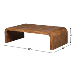 Carraway Woodtone Burl Wood Coffee Table - Ornate Home