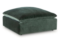 Carriage View Jade Oversized Accent Ottoman - Ornate Home