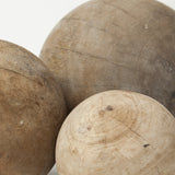 Carrick Natural Wood Decorative Spheres (Set of 3) - Ornate Home
