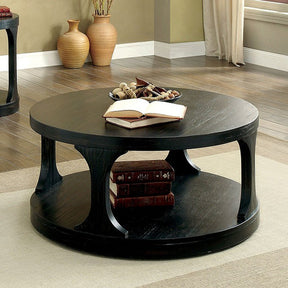 Carrie Antique Black Coffee Table - Ornate Home