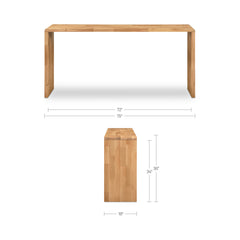 Carrie Natural Counter Table - Ornate Home