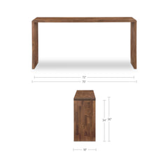 Carrie Walnut Counter Table - Ornate Home