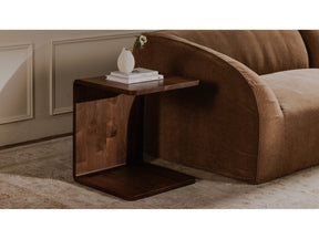 Carrie Walnut Side Table - Ornate Home